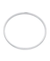 Bling Jewelry Set of 3 Stackable Round Dome Bangle Bracelet Silver Tone Stainless Steel