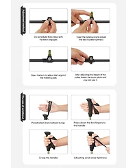 Naturehike 1pc Trekking Pole Carbon 169g Adjustable Ultra-Lightweight Hiking Sticks Walking Stick with Accessories for Outdoor,Navy Blue