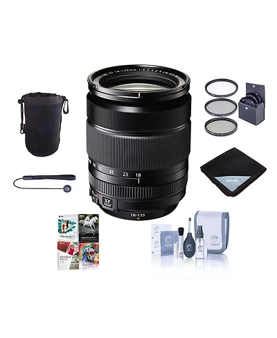 Fujifilm Xf 18-135mm f/3.5-5.6 R Lm Ois Wr Lens, Bundle with ProOptic 67mm Filter Kit, Lens Wrap, Cleaning Kit, Lens Case, Lens Cap Tether, Pc Softwar