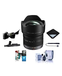 Panasonic Lumix G Vario 7-14mm f/4 Aspherical Lens for Micro Four Thirds, Bundle with Lens Wrap, Flex Lens Shade, Cleaning Kit, Lens Cap Tether, Lens