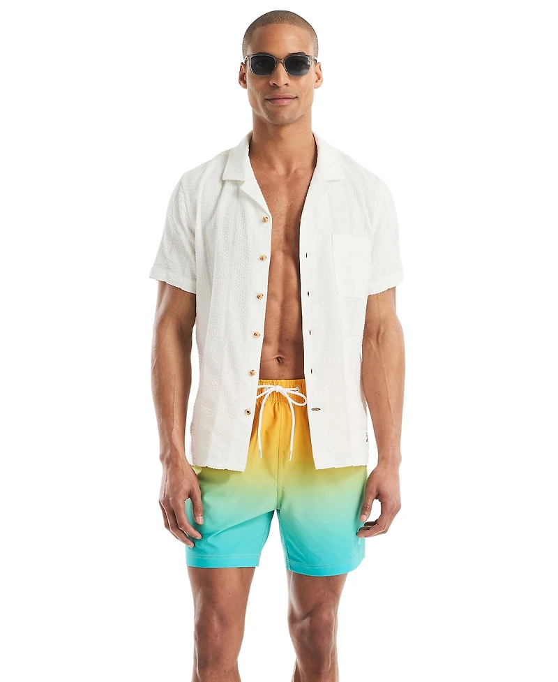 Beach Boys x Nautica Men's Quick-Dry Gradient Swim Trunks