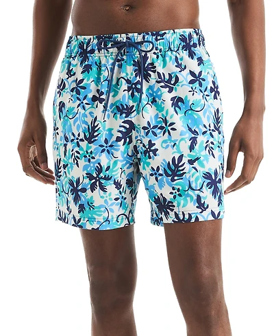 Beach Boys x Nautica Men's Quick-Dry Floral Swim Trunks