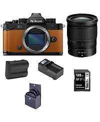 Nikon Z f Mirrorless Camera, Orange with Nikkor Z 24-70mm f/4 S Lens, Bundle with Battery, 128GB Memory Card and 72mm Filter Kit