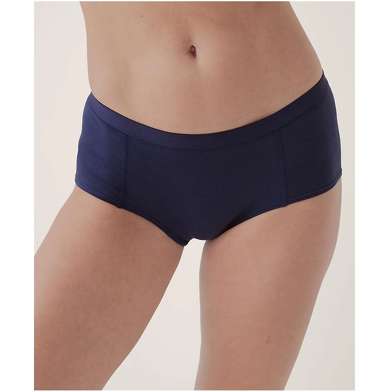Pact Women's Organic Cotton Everyday Boy Short 6-Pack