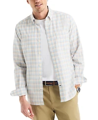 Nautica Men's Classic-Fit Stretch Plaid Button-Down Shirt