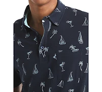 Nautica Men's Classic-Fit Sailboat Graphic Polo Shirt