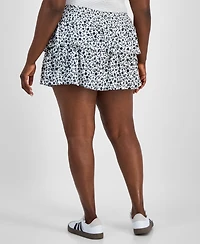 Derek Heart Trendy Plus Tiered Mini Skort