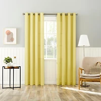 Daylin Woven Semi-Sheer Grommet Curtain Panel
