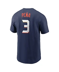 Nike Men's Jeremy Pena Navy Houston Astros 2025 City Connect Fuse Name Number T-Shirt