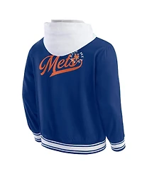 Fanatics Men's Royal New York Mets Full-Snap Hooded Jacket