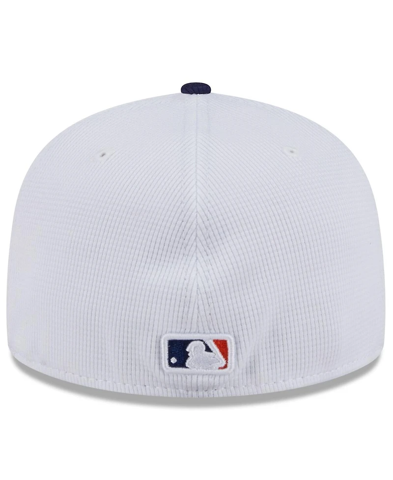 New Era Men's White/Navy Houston Astros 2025 City Connect Batting Practice 59FIFTY Fitted Hat