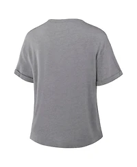 Fanatics Women's Heather Gray Philadelphia Eagles Tribute Tri-Blend T-Shirt