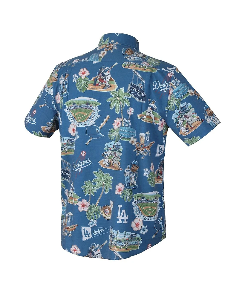 Revyn Spooner Men's Royal Los Angeles Dodgers Scenic Tri-Blend Performance Button-Up Shirt