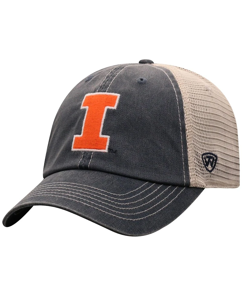 Top Of The World Men's Navy/Natural Illinois Fighting Illini Vintage Adjustable Hat
