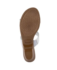 Jones New York Women's Eanna Ornamented Double Band Dress Sandals