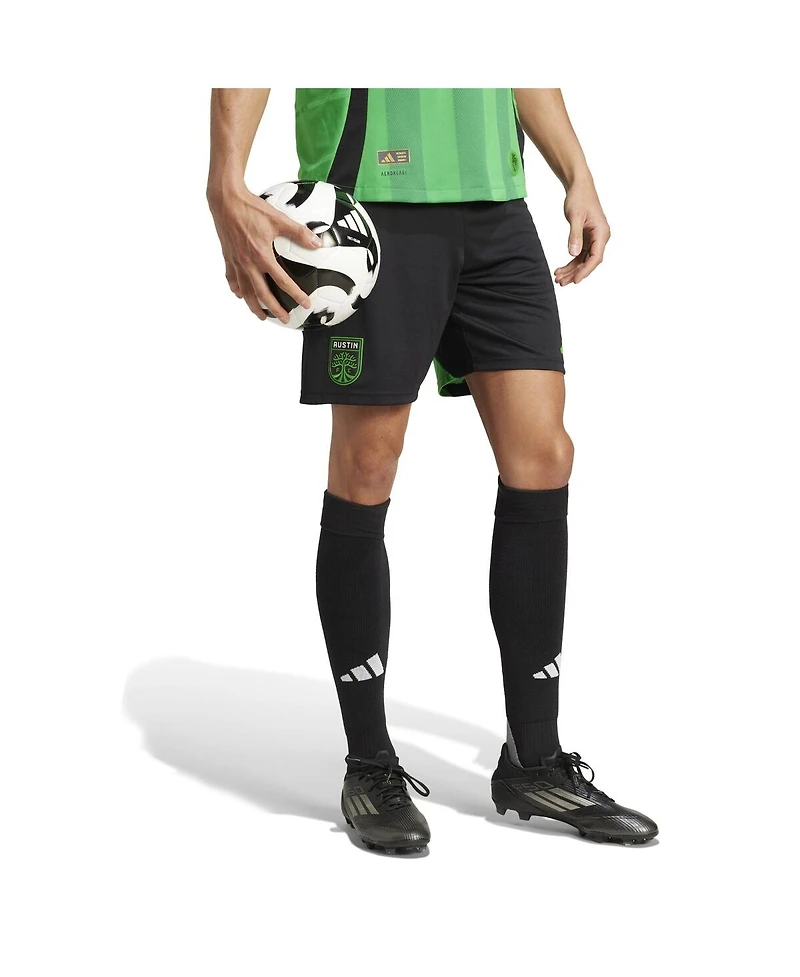Adidas Men's Black Austin Fc Home 2025 The Heartbeat Kit Authentic Shorts