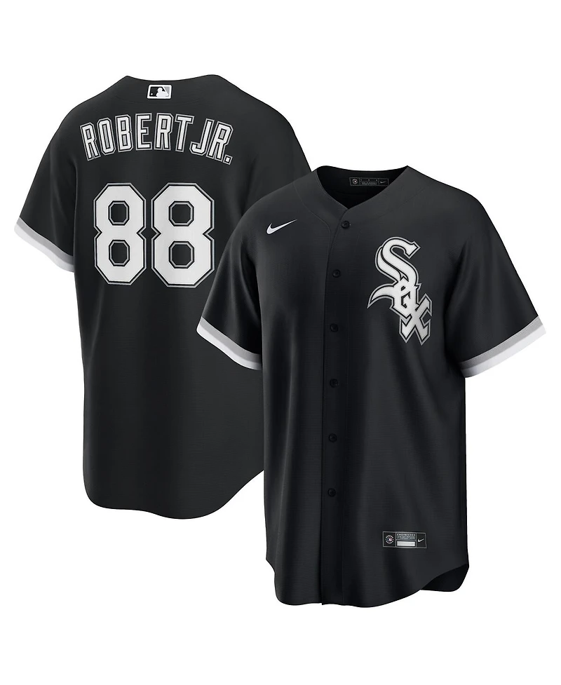Nike Men's Luis Robert Jr. Black Chicago White Sox Alternate Replica Player Jersey