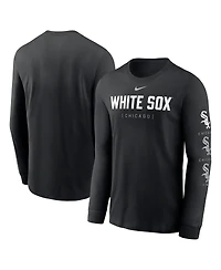 Nike Men's Black Chicago White Sox Repeater Long Sleeve T-Shirt