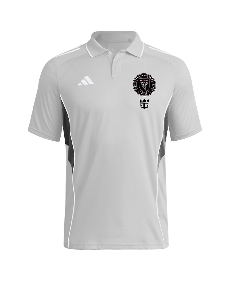 Adidas Men's Silver Inter Miami Cf 2025 Training Polo Shirt