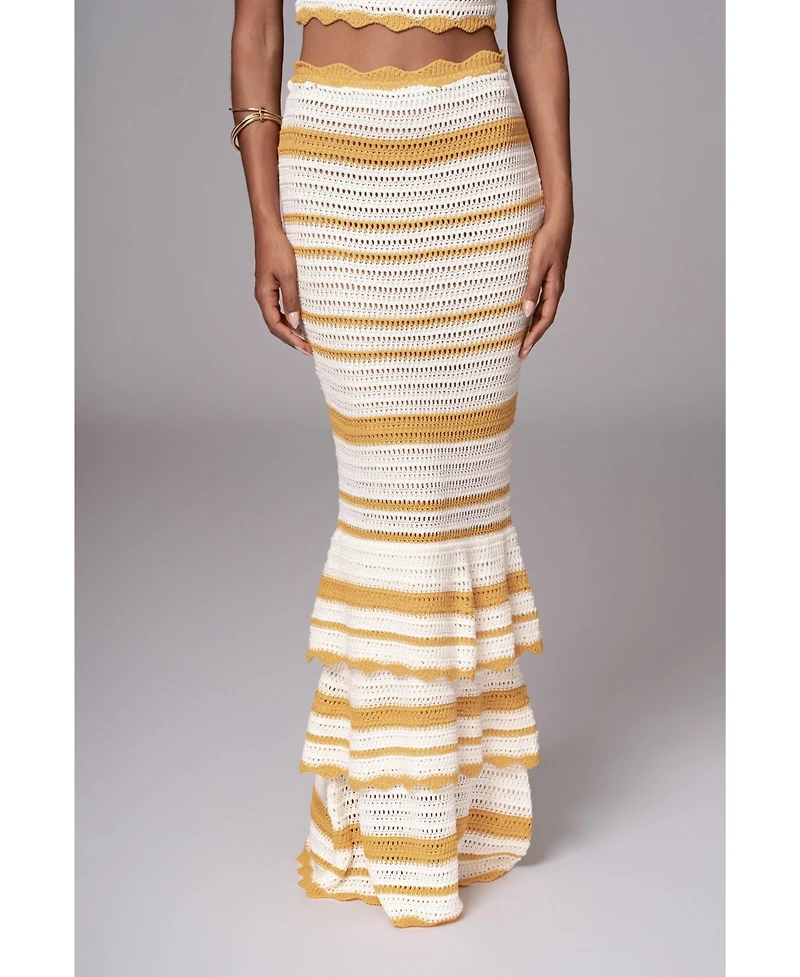 Jluxlabel Women's Corazon Ruffle Skirt Set