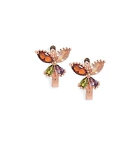 Sohi Women's Butterfly Hoop Earrings