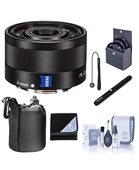 Sony Sonnar T Fe 35mm f/2.8 Za Lens for Sony E, Bundle with 49mm Filter Kit, Lens Wrap, Lens Cleaner, Cleaning Kit, Lens Case, Lens Cap Tether