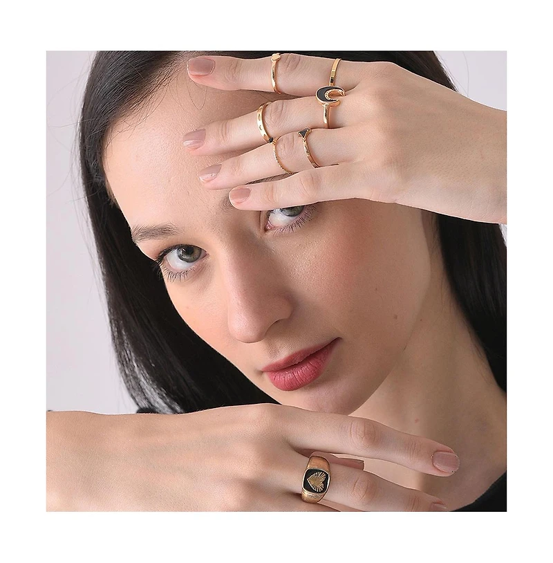 Sohi Women's Celestrial Multi-Layer Ring