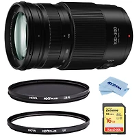 Panasonic Lumix G Ii Vario 100-300mm f/4.0-5.6 Lens, Mirrorless Micro Four Thirds, Power O.i.s. Bundle Hoya Nxt Plus 58mm 10-Layer Hmc Multi-Coated Ci