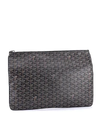 Pre-Owned Goyard Gm Senat Zip Pouch Coated Canvas