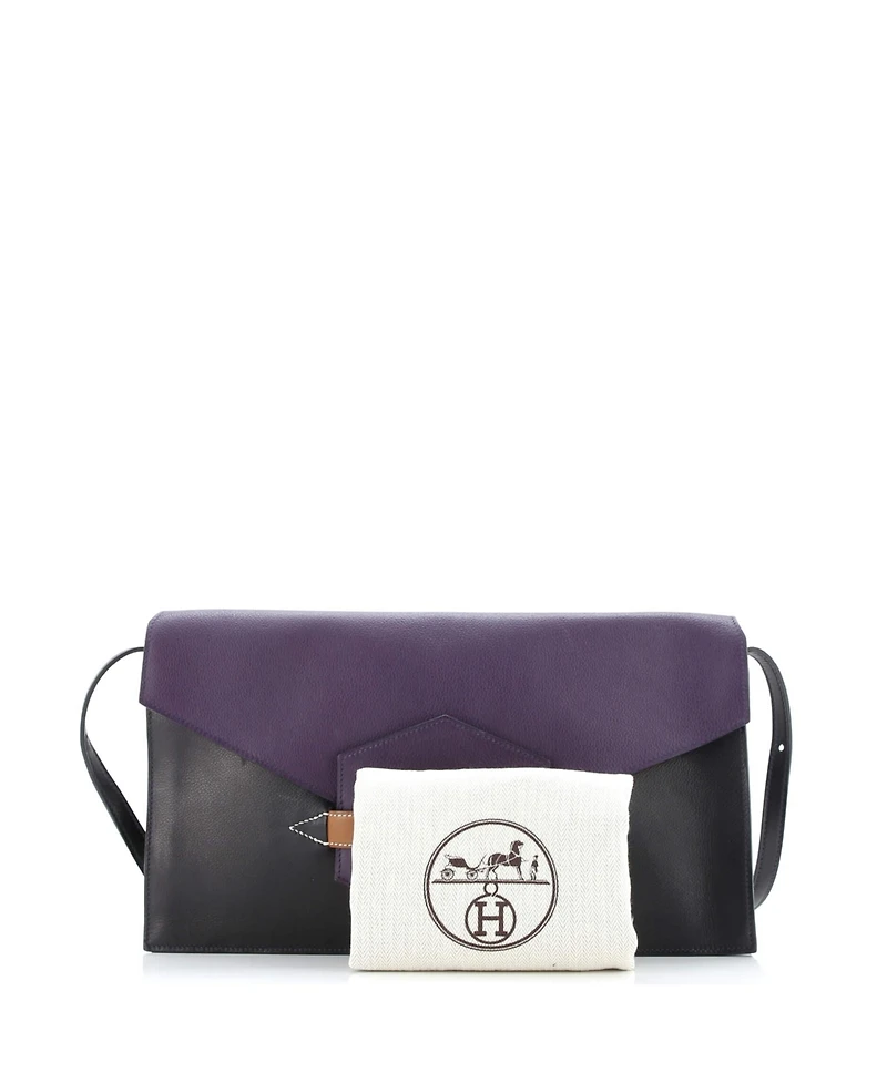 Pre-Owned Hermes Medium Faco Shoulder Bag Evercolor