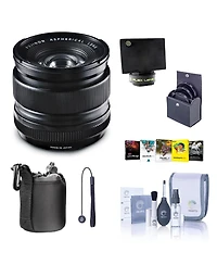 Fujifilm Xf 14mm f/2.8 R Lens, Bundle with Flex Lens Shade, 58mm Filter Kit, Cleaning Kit, Lens Case, Lens Cap Tether, Pc Software Kit