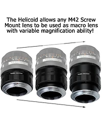 Fotodiox M42 Screw-Mount Lens to Fujifilm X-Series Camera Adapter with Macro