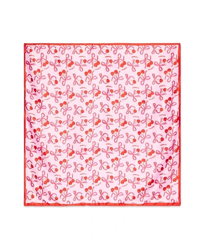 Steve Madden Kitchy Cherries Print Bow Scarf