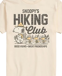 Airwaves Men's Peanuts Snoopy Hiking Club Short Sleeve T-Shirt
