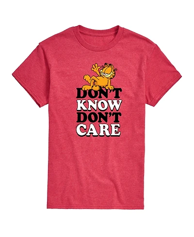 Airwaves Men's Garfield Don't Know Care Short Sleeve T-Shirt