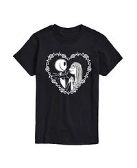 Airwaves Men's Nightmare Before Christmas Heart Short Sleeve T-Shirt