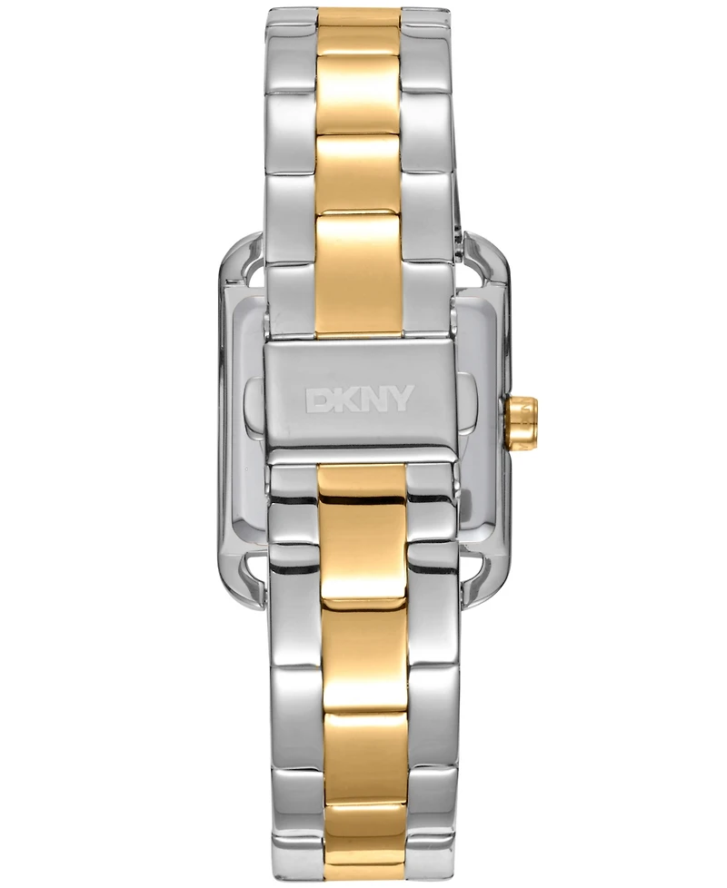 Dkny Women's City Midi Dark Green Dial Gold-Two-Tone Stainless Steel Bracelet Watch 27x34.5mm