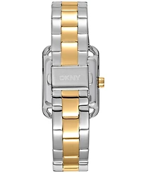 Dkny Women's City Midi Dark Green Dial Gold-Two-Tone Stainless Steel Bracelet Watch 27x34.5mm