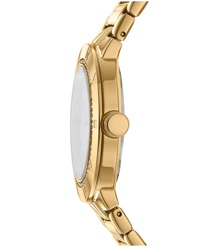 Dkny Women's Eastside Logo Gold-Tone Stainless Steel Bracelet Watch, 36mm