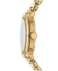 Dkny Women's Eastside Logo Gold-Tone Stainless Steel Bracelet Watch, 36mm