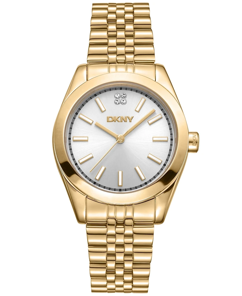 Dkny Women's Nolita Gold-Tone Stainless Steel Bracelet Watch, 32mm