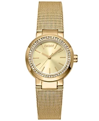 Dkny Women's Eastside Gold-Tone Stainless Steel Bracelet Watch, 28mm