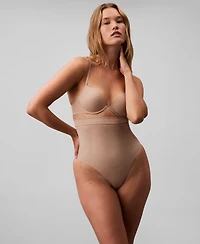 Calvin Klein Women's Secure Extra Firm Sculpt Thong Shaping Underwear QF8116