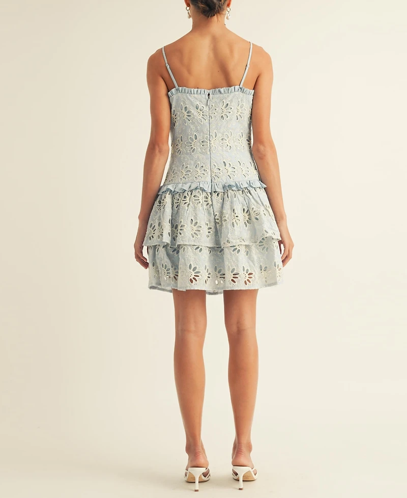Arose Studio, Inc Women's Kaiya Eyelet Ruffled Tiered Dress