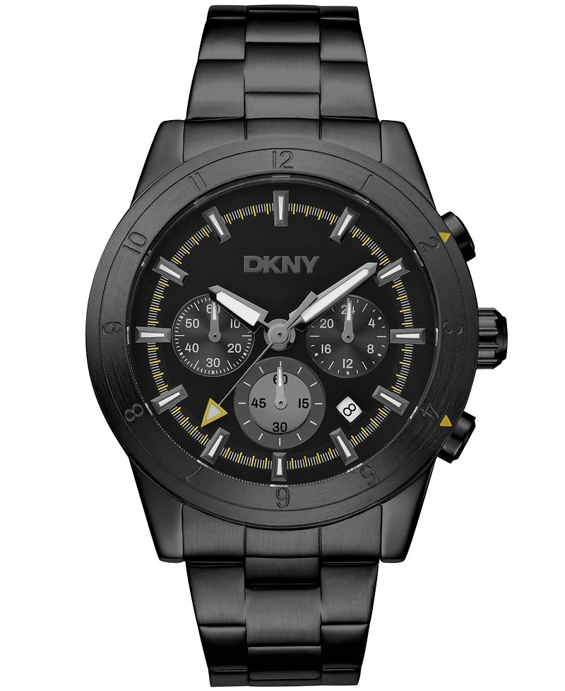 Dkny Men's Bryant Park Chronograph Stainless Steel Bracelet Watch
