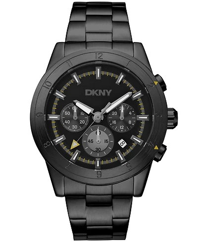 Dkny Men's Bryant Park Chronograph Stainless Steel Bracelet Watch