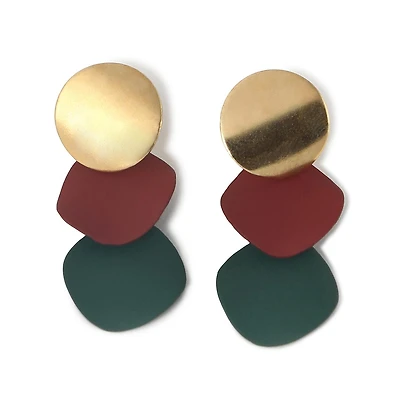Sohi Women's Gold Plated Designer Drop Earrings