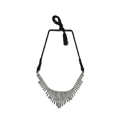 Sohi Women's Silver-Plated Statement Necklace