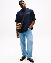 Tommy Hilfiger Men's Big & Tall Short Sleeve Crewneck Stack Logo T-Shirt