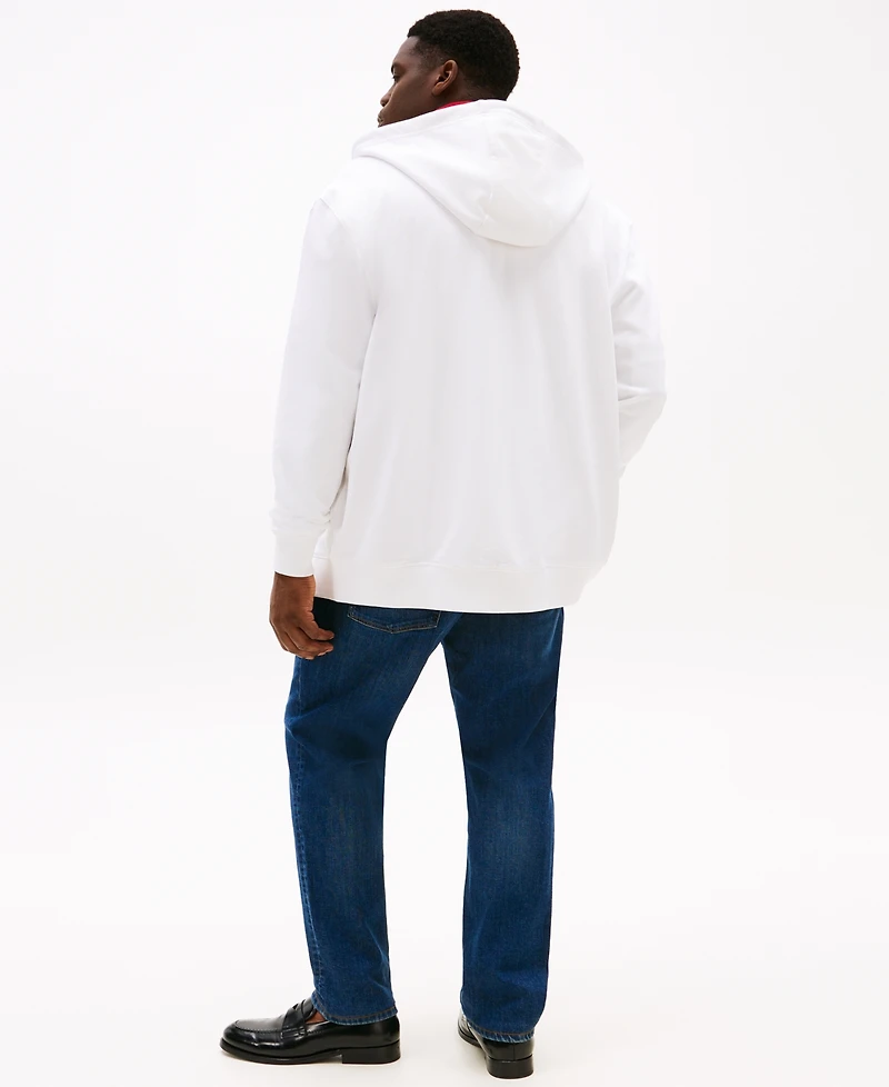 Tommy Hilfiger Men's Big & Tall Zip Logo Hoodie
